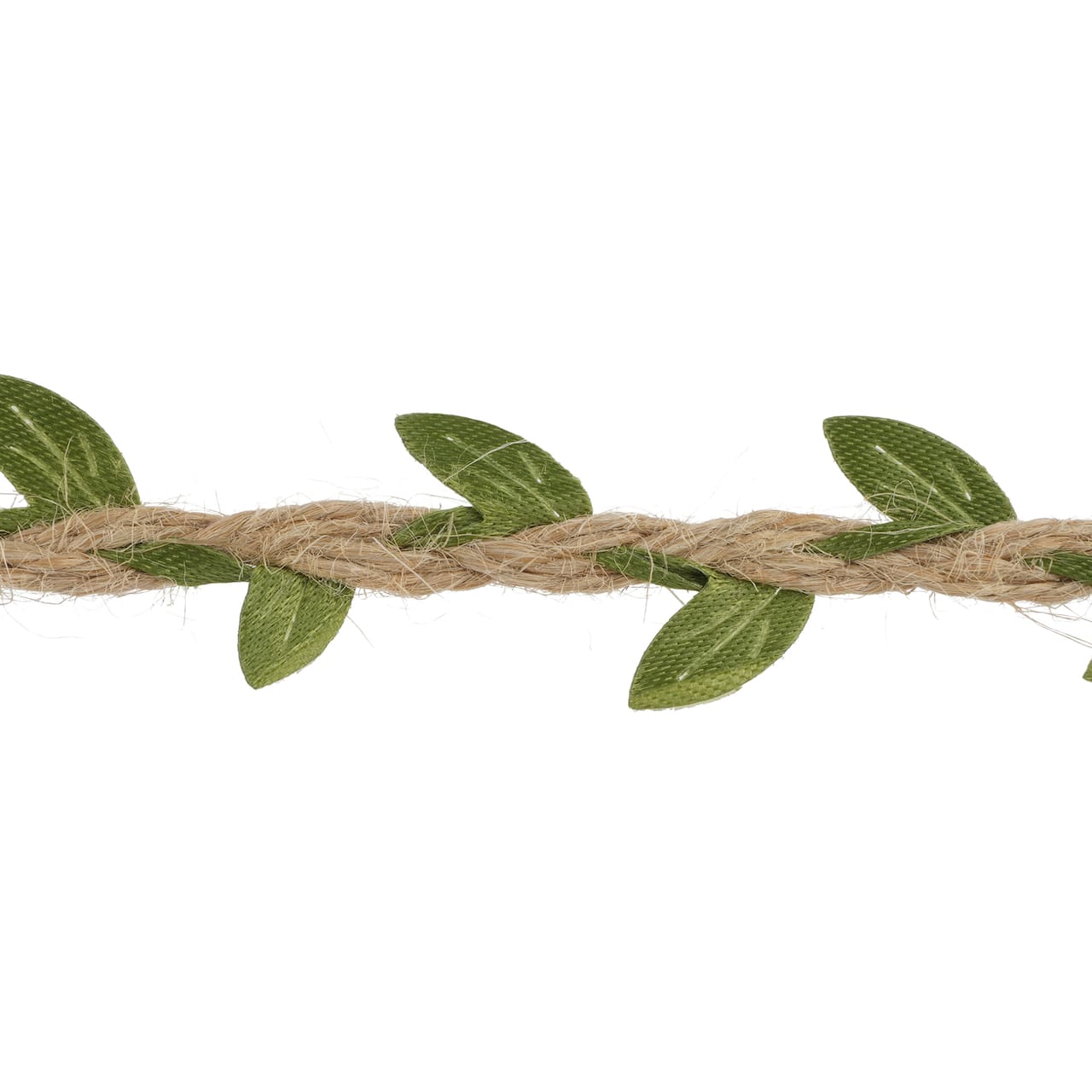 1/4" x 7yd. Jute with Leaves Ribbon by Celebrate It™